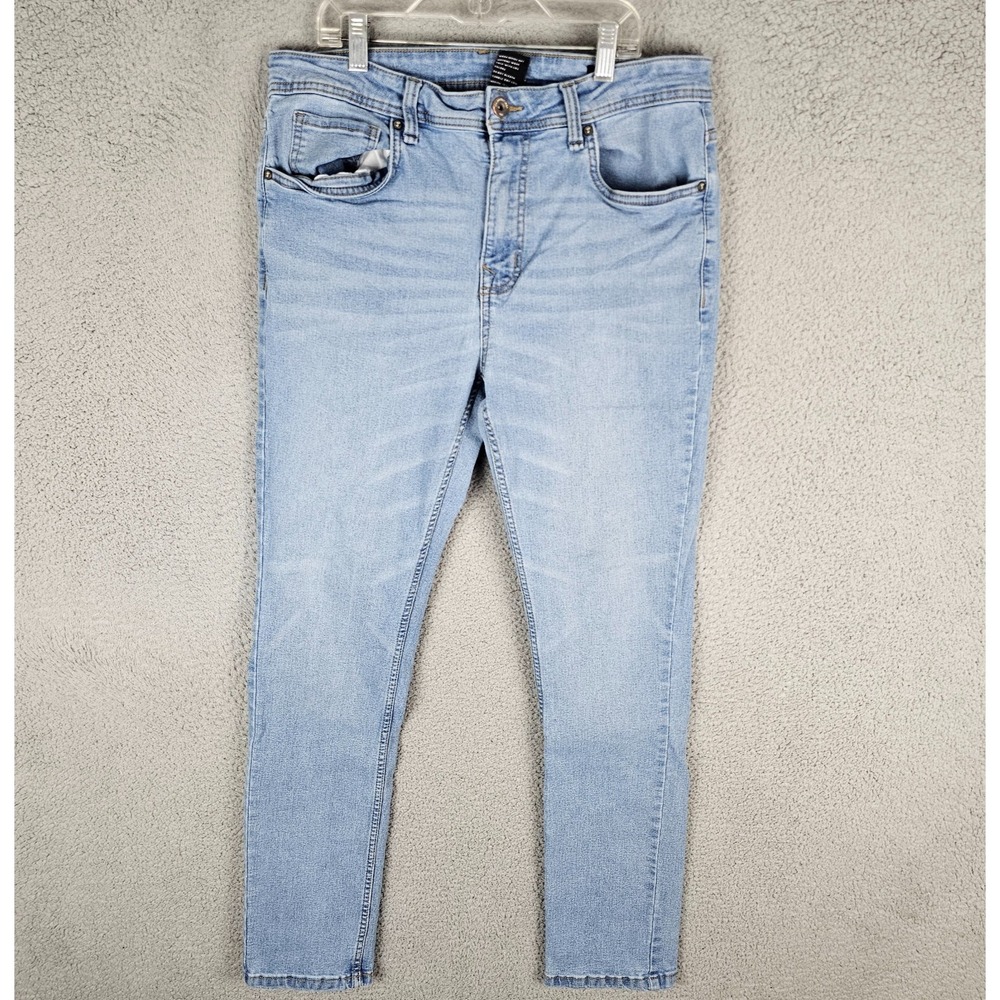 The Perfect Jean NYC Jeans Men 33x32 Blue Denim Slim Thick Stretch Casual Skinny